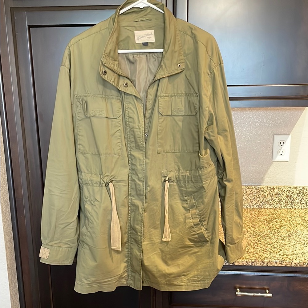 Universal Thread Green Utility Jacket Fitted Waist